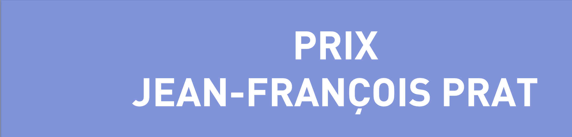Prix Jean François Prat